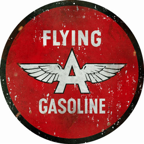 Vintage Flying Gasoline Metal Sign