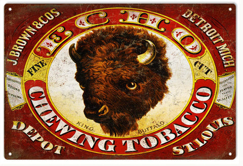 Vintage Echo Tobacco Metal Sign
