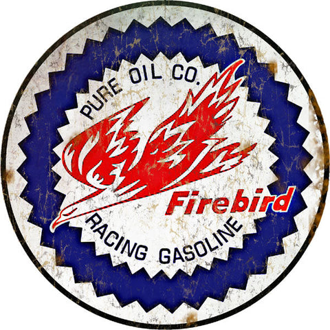 Vintage Firebird Gasoline Metal Sign