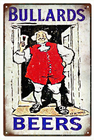Vintage Bullards Beer Metal Sign