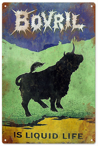 Vintage Bovril Bar Metal Sign