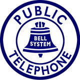 Public Telephone Metal Sign