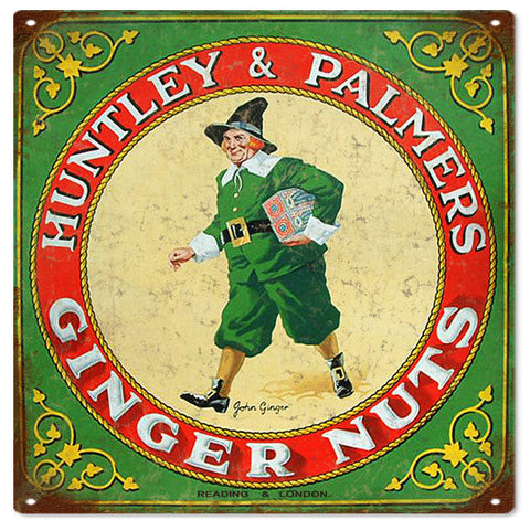 Vintage Muntley And Palmers Nostalgic Metal Sign