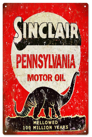 Vintage Sinclair Motor Oil Metal Sign