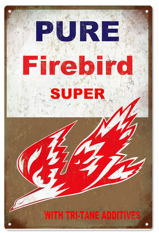 Vintage Firebird Motor Oil Metal Sign