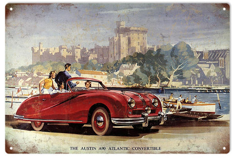 Vintage Austin A90 Automobile Metal Sign