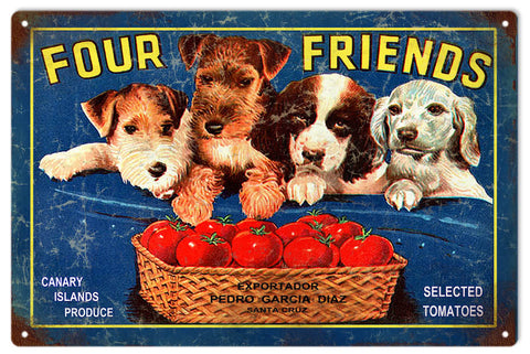 Vintage Tomatoe Metal Sign