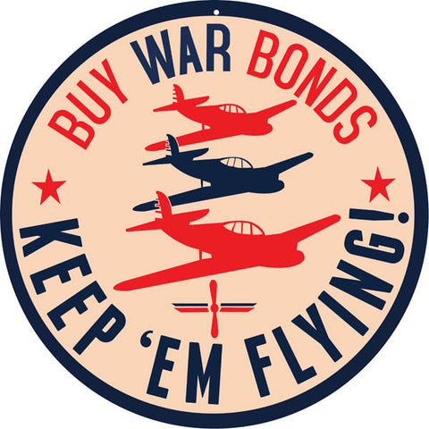 War Bonds Metal Sign