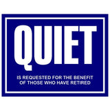 RR-110 QUIET QUIETQUIET-Need we say more, Metal Sign