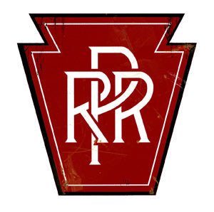 RR-222 RPR HERALD SIGN Vintage , Faux Rust , RPR Herald Metal Sign