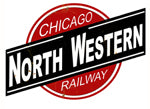 RR-234 Chicago North Western Herald Metal Sign