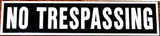RR-64 NO TRESPASSING SIGN Railroad Metal Sign