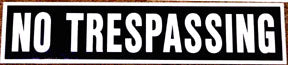 RR-64 NO TRESPASSING SIGN Railroad Metal Sign