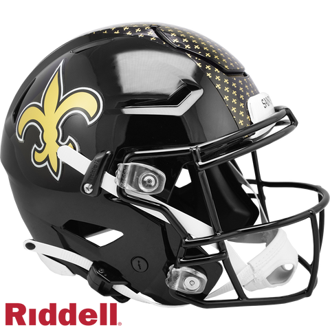 New Orleans Saints Helmet Riddell Authentic Full Size SpeedFlex Style On-Field Alternate - Special Order