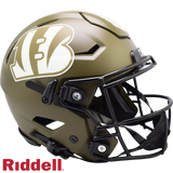 Cincinnati Bengals Helmet Riddell Authentic Full Size SpeedFlex Style Salute To Service