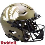 Cincinnati Bengals Helmet Riddell Authentic Full Size SpeedFlex Style Salute To Service 2022