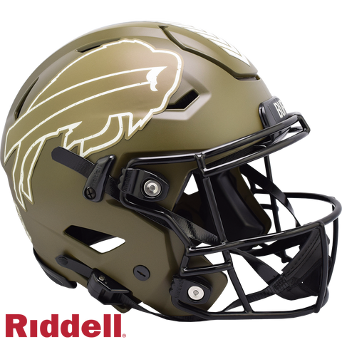 Buffalo Bills Helmet Riddell Authentic Full Size SpeedFlex Style Salute To Service 2022