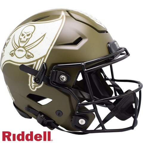 Tampa Bay Buccaneers Helmet Riddell Authentic Full Size SpeedFlex Style Salute To Service 2022