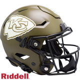 Kansas City Chiefs Helmet Riddell Authentic Full Size SpeedFlex Style Salute To Service 2022