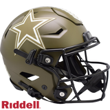 Dallas Cowboys Helmet Riddell Authentic Full Size SpeedFlex Style Salute To Service 2022
