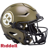 Pittsburgh Steelers Helmet Riddell Authentic Full Size SpeedFlex Style Salute To Service 2022