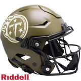 Tennessee Titans Helmet Riddell Authentic Full Size SpeedFlex Style Salute To Service 2022