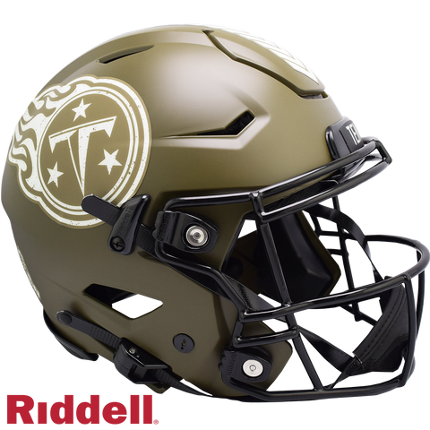 Tennessee Titans Helmet Riddell Authentic Full Size SpeedFlex Style Salute To Service 2022