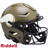 Minnesota Vikings Helmet Riddell Authentic Full Size SpeedFlex Style Salute To Service 2022