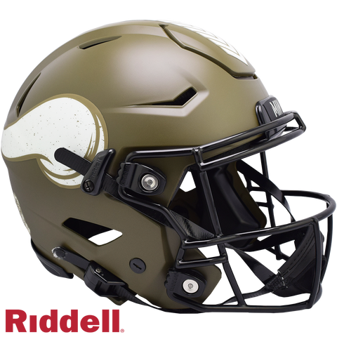 Minnesota Vikings Helmet Riddell Authentic Full Size SpeedFlex Style Salute To Service 2022