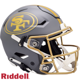 San Francisco 49ers Helmet Riddell Authentic Full Size SpeedFlex Style Slate Alternate