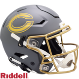 Chicago Bears Helmet Riddell Authentic Full Size SpeedFlex Style Slate Alternate