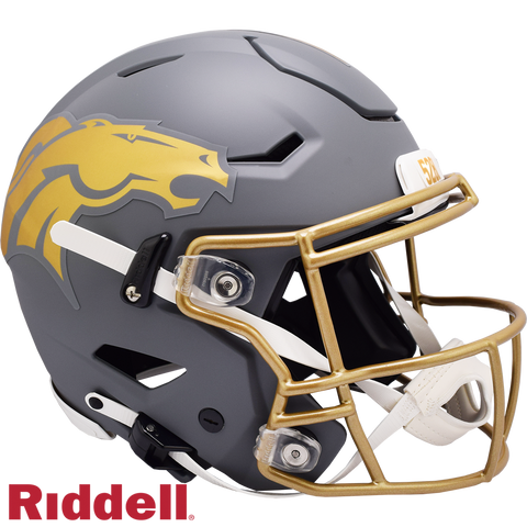 Denver Broncos Helmet Riddell Authentic Full Size SpeedFlex Style Slate Alternate 2024