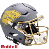 Kansas City Chiefs Helmet Riddell Authentic Full Size SpeedFlex Style Slate Alternate