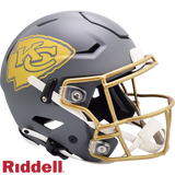 Kansas City Chiefs Helmet Riddell Authentic Full Size SpeedFlex Style Slate Alternate