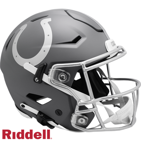 Indianapolis Colts Helmet Riddell Authentic Full Size SpeedFlex Style Slate Alternate