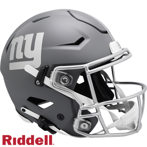 New York Giants Helmet Riddell Authentic Full Size SpeedFlex Style Slate Alternate