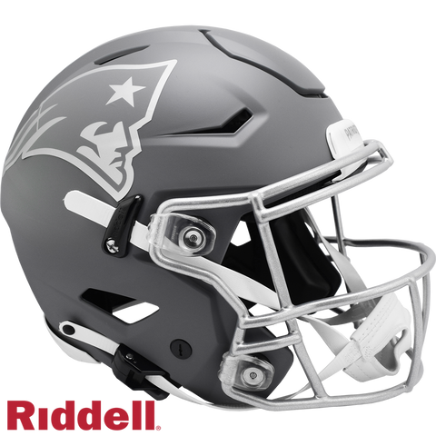 New England Patriots Helmet Riddell Authentic Full Size SpeedFlex Style Slate Alternate