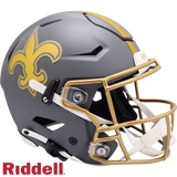 New Orleans Saints Helmet Riddell Authentic Full Size SpeedFlex Style Slate Alternate