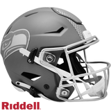 Seattle Seahawks Helmet Riddell Authentic Full Size SpeedFlex Style Slate Alternate