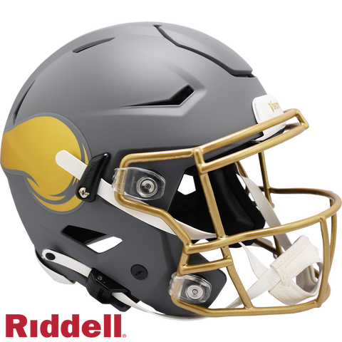 Minnesota Vikings Helmet Riddell Authentic Full Size SpeedFlex Style Slate Alternate