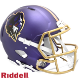 Baltimore Ravens Helmet Riddell Authentic Full Size Speed Style On-Field Alternate 2024 - Special Order