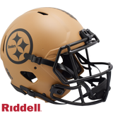 Pittsburgh Steelers Helmet Riddell Authentic Full Size Speed Style Salute To Service 2023