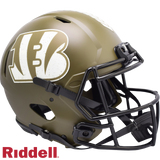 Cincinnati Bengals Helmet Riddell Authentic Full Size Speed Style Salute To Service