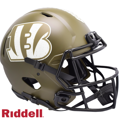 Cincinnati Bengals Helmet Riddell Authentic Full Size Speed Style Salute To Service 2022