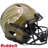 Buffalo Bills Helmet Riddell Authentic Full Size Speed Style Salute To Service