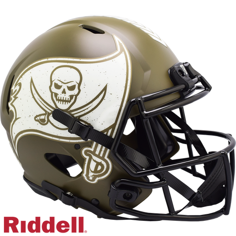 Tampa Bay Buccaneers Helmet Riddell Authentic Full Size Speed Style Salute To Service 2022