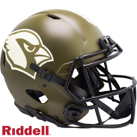 Arizona Cardinals Helmet Riddell Authentic Full Size Speed Style Salute To Service