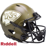 Kansas City Chiefs Helmet Riddell Authentic Full Size Speed Style Salute To Service