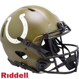 Indianapolis Colts Helmet Riddell Authentic Full Size Speed Style Salute To Service