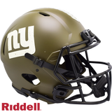 New York Giants Helmet Riddell Authentic Full Size Speed Style Salute To Service